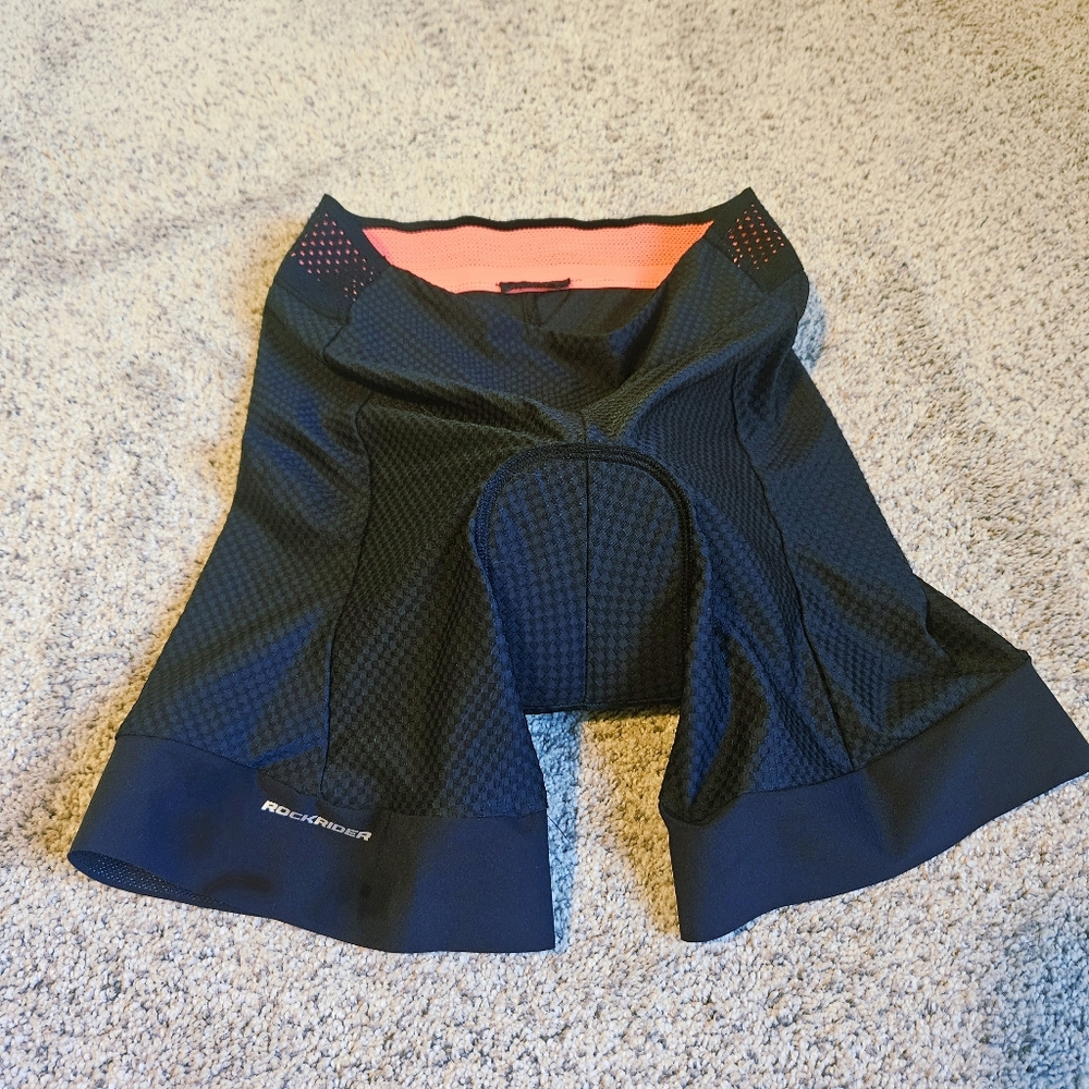 Rockrider padded cycling shorts by Decathlon size Small black breatheable mesh